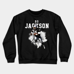 Bo Jackson Bo Knows Signature Vintage Legend Baseball Football Bootleg Rap Graphic Style Crewneck Sweatshirt